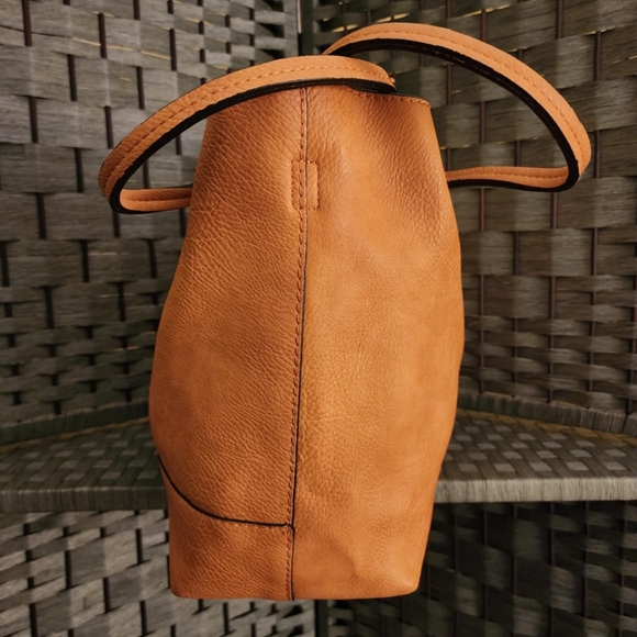 Tote bag camel color with feet - Picture 2 of 4